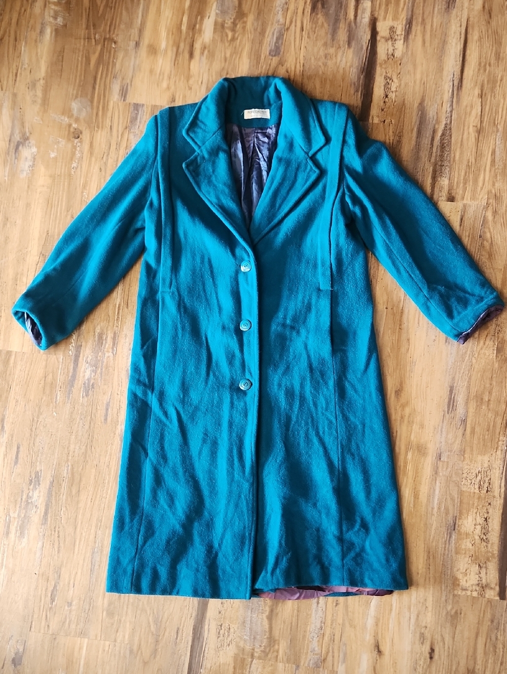 Vintage Teal Wool Coat - Forecaster of Boston 11/12